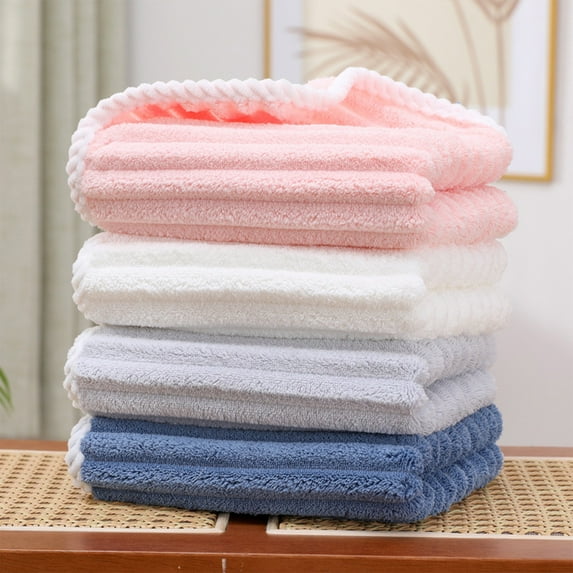 Dmlowu Bath Towels - 2pcs Ultra Soft Velvet Towels, Highly Absorbent Quicker Dry Hand Towels for Bathroom Gym Shower Hotel, 13x30 inch Comfortable Bathroom Towels