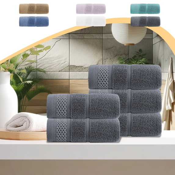 Dmlowu Bath Towels, Absorbent Quick Dry Microfiber Hand Towels for Women Men, Lightweight Foldable Towels for Bathroom Shower Tub Gym Travel