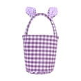 thumbnail image 1 of Dmlowu Bunny Easter Basket for Kids - Large Easter Basket with Handle, 7x7" Portable Storage Basket for Organizing Flowers Storage Bins Easter Egg Hunt Prizes, 1 of 6