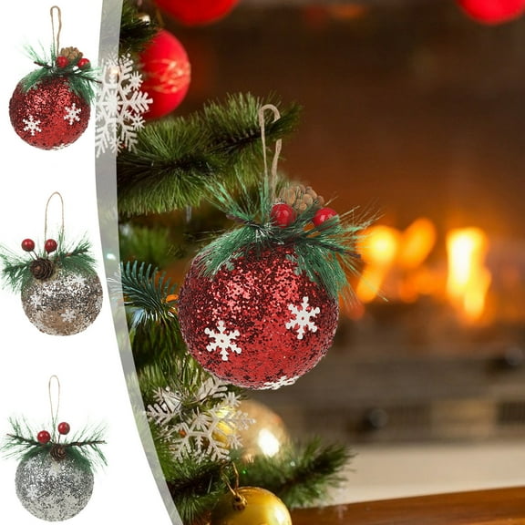 Dmlowu Christmas Ball Ornaments for Christmas Tree, 3.15 inch High End Christmas Ornaments, Shatterproof Christmas Ornaments Set for Holiday Wedding Party Christmas Decorations