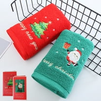 Dmlowu Christmas Bath Towels - Comfortable Soft Towels, Quicker Dry Christmas Decorations Bathroom Towels, 14x30" Christmas Bathroom Decor