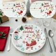 thumbnail image 1 of Dmlowu Christmas Decorations Paper Plates - 10pcs Fashion Christmas Party Plates, Disposable Christmas Paper Plates for Xmas Holiday Wedding Party Supplies Decor, 1 of 7
