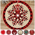 thumbnail image 1 of Dmlowu Christmas Decorations Tree Skirt, Non Slip Christmas Tree Skirt, Wrink Proof Exquisite Christmas Tree Skirts for Holiday Party Christmas Decorations(35.4"/90cm), 1 of 9