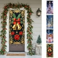 thumbnail image 1 of Dmlowu Christmas Door Cover - 2025 Merry Christmas Front Door Decorations, 35x73 inch Exquisite Christmas Door Covers Present for Holiday Party Christmas Decorations Indoor & Outdoor, 1 of 7