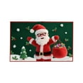 thumbnail image 1 of Dmlowu Christmas Doormat - Non Slip Christmas Front Door Mat for Outdoor Entryway, Merry Xmas Decor Rug for Kitchen, Bedroom & Bathroom, 16x24" Holiday Christmas Door Mat, 1 of 6