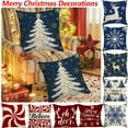 thumbnail image 1 of Dmlowu Christmas Pillow Covers 18x18 - Merry Christmas Throw Pillows Covers for Couch, Comfortable Warm Christmas Decorations Pillow Covers for Holiday Party, 1 of 7