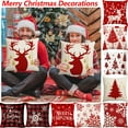 thumbnail image 1 of Dmlowu Christmas Pillow Covers - Merry Christmas Pillow Covers 18x18 for Holiady Party, Extra Soft Comfortable Christmas Decorations Pillow Covers for Couch Bed Home, 1 of 7