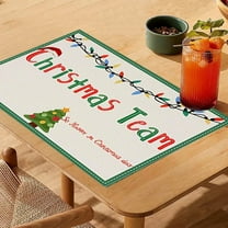 Dmlowu Christmas Place Mats - Heat Proof Christmas Placemats for Dining Table, Non-Slip Table Mats for Party Holiday Decor, 12x18" Christmas Decorations Winter Placemats