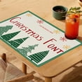 thumbnail image 1 of Dmlowu Christmas Place Mats - Heat Proof Christmas Placemats for Dining Table, Non-Slip Table Mats for Party Holiday Decor, 12x18" Christmas Decorations Winter Placemats, 1 of 6