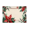 thumbnail image 1 of Dmlowu Christmas Placemats Set of 4 - Heat Proof Christmas Place Mats, Non-Slip Table Mats for Party Holiday Decor, Merry Christmas Decorations Placemats for Dining Table, 1 of 8