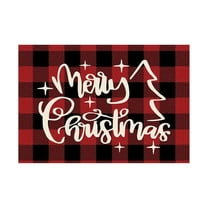 Dmlowu Christmas Placemats Set of 4 - Heat Proof Christmas Placemats, Merry Table Mats for Party Holiday Decor, Non-Slip Christmas Tree Decorations Placemats for Dining Table