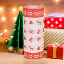 Dmlowu Christmas Toilet Paper - Luxury Soft Toilet Paper Bulk for Xmas Decor, Ultra Clean Toilet Tissue for Holiday Party Christmas Decorations, 1 Roll