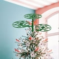 thumbnail image 1 of Dmlowu Christmas Tree Topper Holder - Flat Wide Base Tree Topper Holder, 3 Head Universal Christmas Tree Toppers Holder ​for Angel Snowman Star Tree Topper, Green, 1 of 6