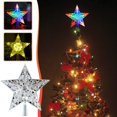 thumbnail image 1 of Dmlowu Christmas Tree Topper - Sparkling Hollowed Star Tree Topper for Christmas Tree Party Holiday Decorations, 8" Shatterproof Christmas Tree Toppers with Led Light, 1 of 7
