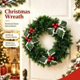 thumbnail image 1 of Dmlowu Christmas Wreath for Front Door, Artificial Wreaths for Front Door Wall Window, Christmas Decorations Indoor Ourdoor, 1 of 7