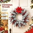 thumbnail image 1 of Dmlowu Christmas Wreath for Front Door, Artificial Wreaths for Front Door Wall Window, Christmas Decorations Indoor Ourdoor, 1 of 8