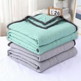thumbnail image 1 of Dmlowu Cooling Blanket Breathable Throw Blanket Luxury Soft Cotton Blanket Comfortable Bed Blanket for School Office Dormitory Camping, 59x79 Inch Cooling Comforter for All Seasons, 1 of 10