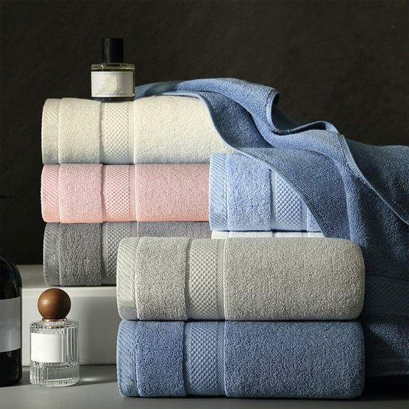 Dmlowu Cotton Bath Towels - 14x29" Luxury Soft Highly Absorbent Quicker Dry Bath Towels, Towels for Bathroom Gym Shower Hotel
