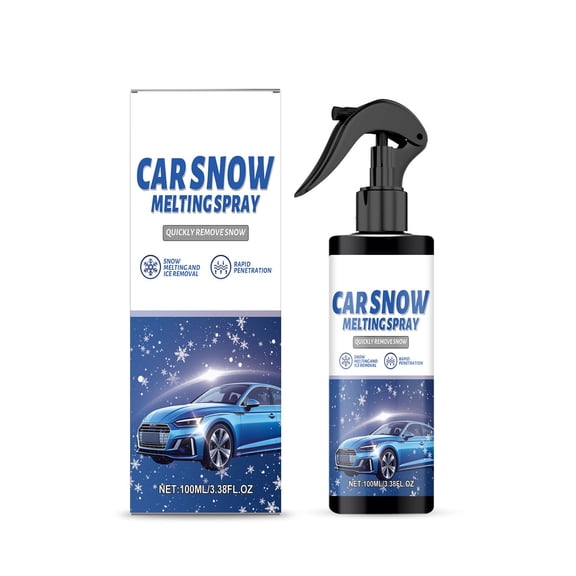 Dmlowu Deicer Spray For Car Windshield - Car Windshield Deicer Spray, Prestone Deicer Spray For Windshields, Fast De Icer & Snow For Car Windshield, 100Ml Defrosting & Snow Melting Agent