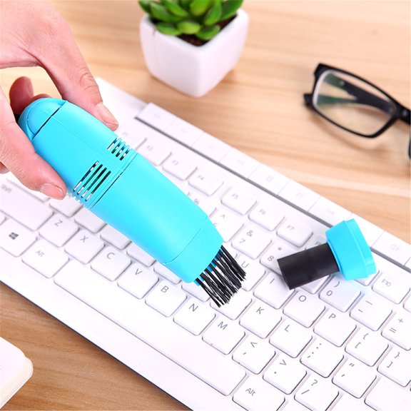 Dmlowu Desk Vacuum Cleaner Mini, Handheld Computer Keyboard Vacuum, Portable Small Cleaning Brush Clean Piano, Keyboard, Computer, Car Etc
