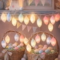 thumbnail image 1 of Dmlowu Easter Garland String Lights - Transparent Led Easter Eggs Wreath, Spring Garland for Wall Table Party Wedding Holiday - Battery Operated, 1 of 6