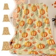 thumbnail image 1 of Dmlowu Fall Throw Blanket, Luxury Maple Leaf Pumpkin Halloween Blanket, Warm Soft Throw Blanket for Holiday Party Thanksgiving Halloween Decorations, 39x51 inch, 1 of 7