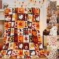 thumbnail image 1 of Dmlowu Fall Throw Blanket, Pumpkin Maple Leaf Halloween Throw Blanket, Comfortable Fleece Blanket for Halloween Decorations Outdoor & Indoor, 28x39 inch Fall Blanket Decorations for Home, 1 of 9