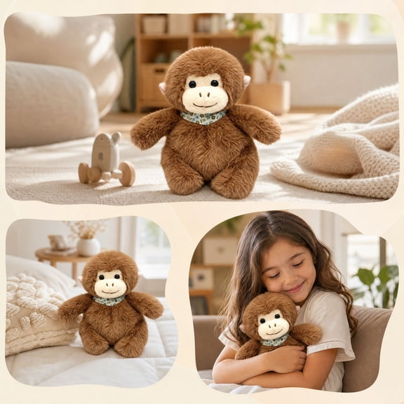 Dmlowu Funny Stuffed Animals, Cute Monkey Plush Toy for Home Decor Sofa Bed Shelf, Christmas Anniversary Birthday Holiday Gifts
