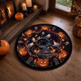 thumbnail image 1 of Dmlowu Halloween Area Rug, Optical Illusion Non-Slide Round Rugs for Living Room Entryway Bedroom Party, Halloween Decorations Indoor Outdoor, 1 of 7