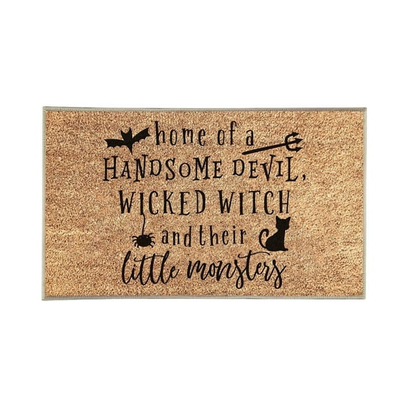 Dmlowu Halloween Door Mat, Non Slip Fashion Thanksgiving Decorations Bathroom Rugs, Comfortable Bath Mat for Halloween Decorations Outdoor & Indoor, 16x24" Luxury Soft Front Door Mat Outside Entrance