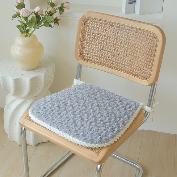 Dmlowu Indoor Outdoor Chair Cushions - Soft Comfortable Seat Cushion, Winter Seat Cushions for Office Chairs, 17x18" Solid Color Chair Pads for Kitchen Living Room Student Apartment