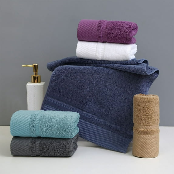 Dmlowu Luxury Bath Towels, 13x29 inch Ultra Soft Cotton Towels, Highly Absorbent Quicker Dry Bathroom Towels for School Hotel Home Gym Travel Camp Pool Beach