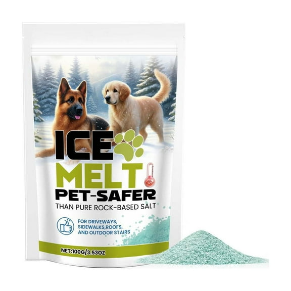 Dmlowu Pet Safe Ice Melt - Gentle Ice Melt Safe For Concrete, Fast Salt For Snow And Ice Removal, Friendly Pet Friendly Ice Melt For Driveways, Sidewalks & Patios