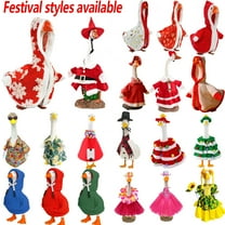 Dmlowu Porch Goose Outfits - Porch Goose for Daily & Christmas, Cute Creative Goose Outfits for Holiday Party Christmas Decorations, Porch Goose Clothes Gift for Xmas