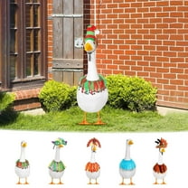 Dmlowu Porch Goose Outfits - Raincoat Style Porch Goose, Goose Outfits for Holiday Party, Cute Creative Porch Goose Clothes for Home Decor