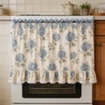 thumbnail image 1 of Dmlowu Ruffled Oven Skirt, Adjustable Tie Waterproof Oven Skirt Curtain, Stain-Resistant Cover for Oven Sink Toaster Microwave, Farmhouse Kitchen Decor, 1 of 7