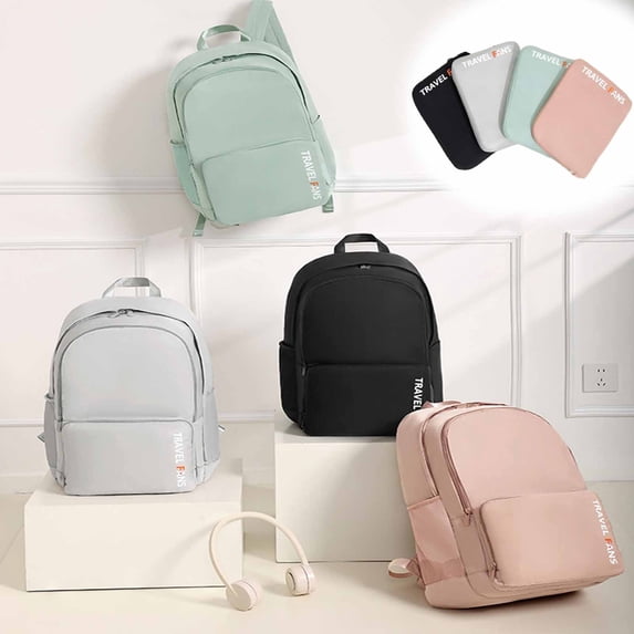 Dmlowu School Backpack Fashion Travel Backpack Lightweight Durable Laptop Backpack for Weekender Business Trip Hiking, 13x18.5 Inch Waterproof School Book Bag