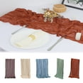 thumbnail image 1 of Dmlowu Table Runner Exquisite Gauze Table Runner Lightweight Durables Table Decor for Kitchen Wedding Home, 35x158 Inch Table Runner for Party, 1 of 9