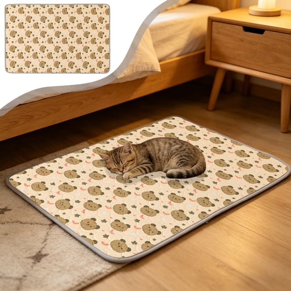 Dmlowu Washable Dog Bed for Crate, Portable Lightweight Dog Bed for Small Medium Size Dogs Cats, Summer Cooling Mat for Car Seat Floor Sofa