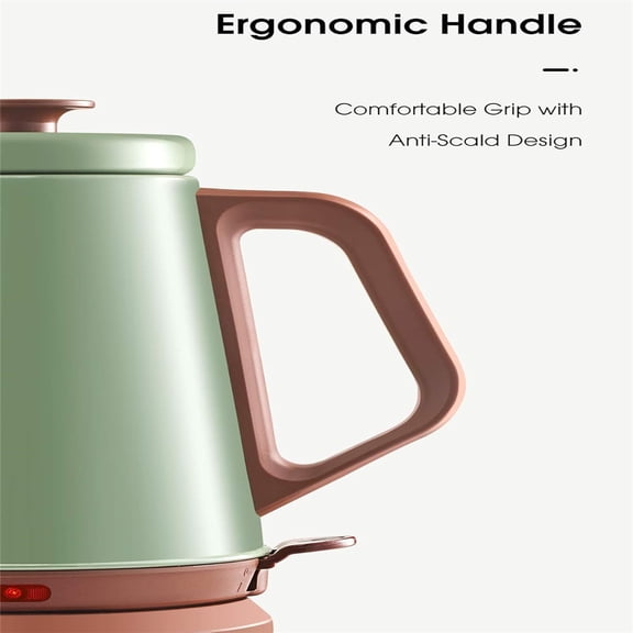 Gooseneck Electric Kettle(1.0L), 100% Stainless Steel Classic Pour Over Coffee Kettle | Tea Kettle - Green