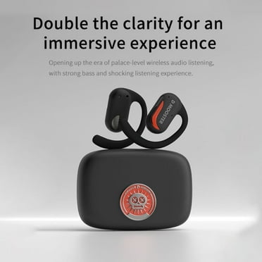 Seetoy Wireless Earbuds, Bluetooth Earphones Bluetooth 5.3 Over-Ear Earphones with Earhook Sports Headphones IPX5 Waterproof Headsets with Mic Deep Bass for Running Workout, Black