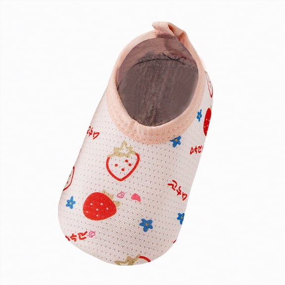 Dmsael Baby Shoe Socks Baby Sock Shoes Baby Walking Shoes Infant Non-Slip Breathable Slippers Soft Rubber Sole Sneakers for Baby Boys Girls Pink,9