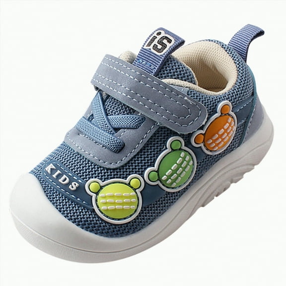 Dmsael Baby Sneakers Baby Toddler Walking Socks Non-Slip Breathable Unisex Casual Sneakers Sky Blue,7