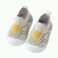 thumbnail image 1 of Dmsael Barefoot Shoes Toddler Baby Sock Shoes Toddler Walking Shoes Infant Non-Slip Slippers Soft Rubber Sole Sneakers for Baby Boys Girls Yellow,5, 1 of 6