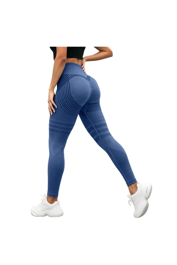 Boost Amplify Leggings for Women Seamless Scrunch Leggings Butt Lifting Gym High Waisted Athletic Leggings,Navy