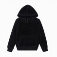 thumbnail image 1 of Dmsael Boys Pullover Hoodies Soft Solid Classic Pull-On Hooded Sweatshirts for Kids 3-11 Years (Black,3-4 Years), 1 of 3