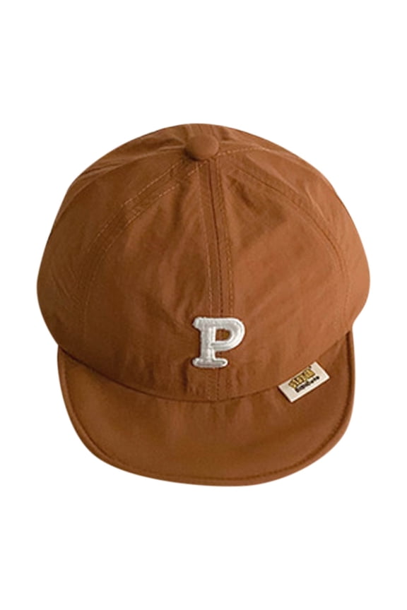 Little Boys Baseball Cap Monster Truck Print Adjustable Snapback Hat Summer,Brown