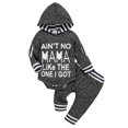 thumbnail image 1 of Dmsael Newborn Infant Baby boy Clothes Long Sleeve Letter Romper Hooded Pants Outfits Set,6-9 Months, 1 of 7