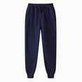 thumbnail image 1 of Dmsael Pantalones Para Mujer Sweatpants High Waisted Baggy Lounge Pants Drawstring Athletic Joggers with Pockets Navy,3XL, 1 of 6