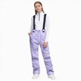 thumbnail image 1 of Dmsael Snowpants for Boys Kids Waterproof Snow Ski Bibs Overalls Insulated Snowboard Pants Teen Girls Boys Snow Suits S,Purple, 1 of 6